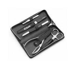 Hans Kniebes - Étui de manucure, cuir vachette tanné, 160x65mm étui 1 unité