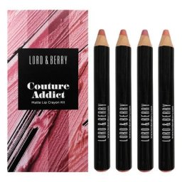 Lord&Berry - Matte Lip Crayon Kit Rouge à lèvres Maximatte Spicy 1,8 g+ Maximatte Soul 1,8 g + Maximatte Undressed 1,8 g + Maximatte Whithout Shame 1,8 g 1 unité