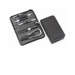 Hans Kniebes - Étui de manucure, cuir vachette tanné, 168x102mm étui 1 unité