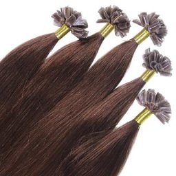 hair2heart - Extensions à chaud Bonding Premium cheveux naturels #5 Marron chocolat 1g extensions 25 un