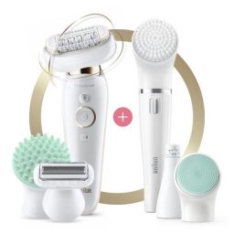 braun - Braun Silk-épil 9 Flex Ensemble, Épilateur Électrique Femme, Tête Flexible Epilateur Electrique 1 unité