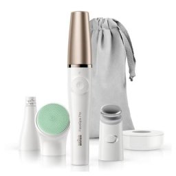 braun - Braun FaceSpa Pro 913 Épilateur Visage Blanc/Bronze Epilateur + Brosse 1 unité