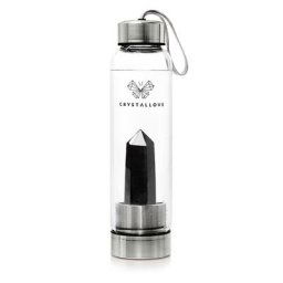 crystallove - CRYSTALLOVE Obsidian bottle - silver 1 unité