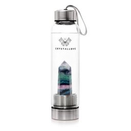 crystallove - CRYSTALLOVE Fluorite bottle - silver 1 unité