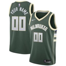 Milwaukee Bucks Nike Icon Swingman Maillot d'équipe de NBA - Custom pour Homme - Homme Taille: XL