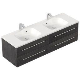 Meuble de salle de bain Colossos 160 Charbon antique