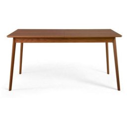 Table à manger extensible 150-200x80cm - Skoll - Couleur - Bois foncé Drawer