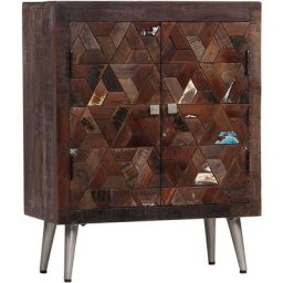Buffet Bois de récupération solide 60 x 30 x 76 cm Vidaxl Brun