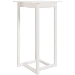 Table de bar Blanc 60x60x110 cm Bois massif de pin Vidaxl White
