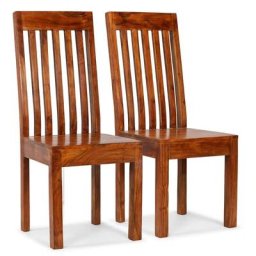 Chaises à manger lot de 2 bois avec finition miel moderne Vidaxl n/a