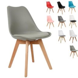 Aqrau - Lot de 4 Chaises de Cuisine/Chaises de Garden,Rembourrée Chaise de Salle de Bureau, Pieds
