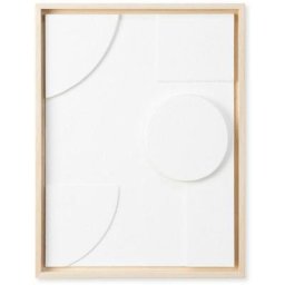 Image 32x42 Wabi Home couleur blanche et texture de cadre en bois similaire à la conception
