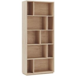 Meuble de rangement, collection nack (545), bibliothèque étagère à 5 nivaux en mélamine.- chêne