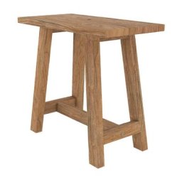 Tabouret en bois de teck recyclé - Dao - Marron Clair