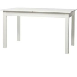 Table a manger extensible de 6 a 10 personnes - Classique - Blanc - COBURG - L 137-177 x l 80 x H