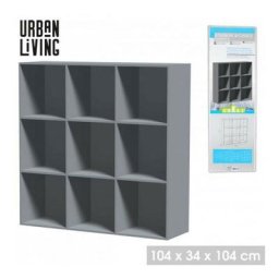 Meubles à 9 niches - Gris - l 104 x l 34 x h 104 cm. - Livraison gratuite - Gris
