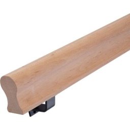 Main Courante oméga - 47 x 75 mm - Hêtre - 390 cm - Non traité
