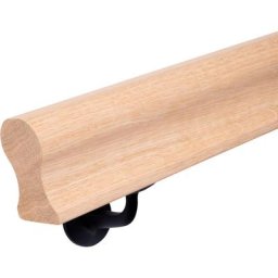 Handystairs - Main Courante oméga - 47 x 75 mm - Chêne - 390 cm - Non traité