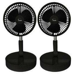 Ventilateur sur pied E-dream Noir 4.8W 2 vitesses D19.7cm Noir - Noir