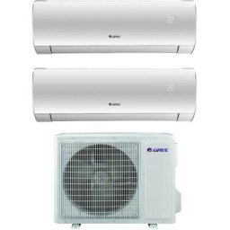 Climatiseur inverter dual split Gree série fairy 9+9 avec gwhd(18)nk6oo r-32 wi-fi intégré 9000+9000