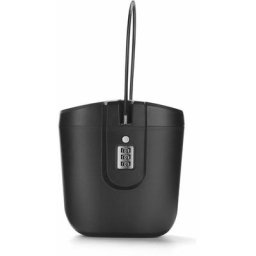 Coffre-fort portable intérieur/extérieur avec clé et accès à combinaison Noir
