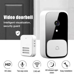 Sonnette video sans fil pour maison connectee, wi-fi 2.4G, camera de securite, interphone video hd