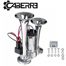 Universel 600DB 12V double trompette voiture Air klaxon compresseur camion bateau haut-parleur