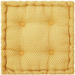 Atmosphera - Coussin de sol Otto - 40 x 40 x 8 cm - Jaune - Livraison gratuite - Jaune