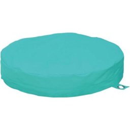Housse vide pour coussin de jardin plat bleu Ø115 x H.20 cm - Bleu