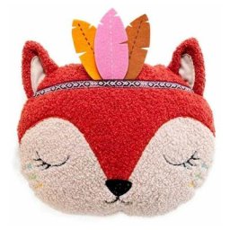 Paris Prix - Coussin Enfant Déco Anatole 30x30cm Rouge