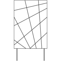 Louis Moulin - Treillis à piquer Mandala pour bac anthracite - 55x100 cm - Acier époxy