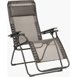 Lafuma Mobilier - Fauteuil relax de jardin pliable futura - Graphite Tube Titane
