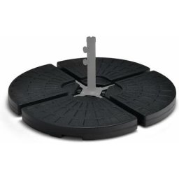 COSTWAY Dalle Parasol Déporté Lot de 4, Lestage Poids Parasol en HDPE à Remplir 11 L d'eau ou 16,5
