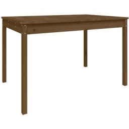 Vidaxl - Table de jardin marron miel 121x82,5x76 cm bois massif de pin Pin marron miel
