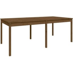 Vidaxl - Table de jardin marron miel 203,5x100x76 cm bois massif de pin Pin marron miel