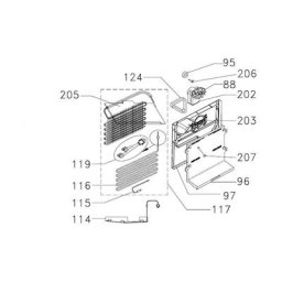 De Dietrich - evaporateur complet rep 117 pour refrigerateur FR0900900