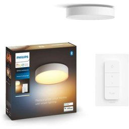 Hue White Ambiance Plafonnier Enrave xl, Blanc, compatible Bluetooth, fonctionne avec Alexa, Google