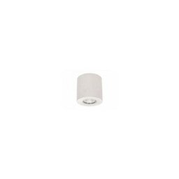 Britop - Plafonnier en Béton Blanc, Design Cylindre, pour 1 Ampoule, concretedream - Blanc