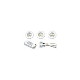 Kit de 3 spots encastrés à led Aric s1200 - 3 x 1.8w - blanc Aric 50775 - Blanc