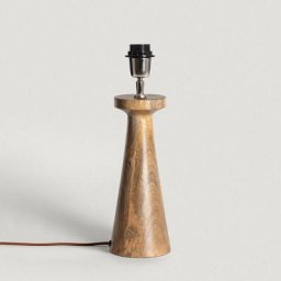 Iluzzia - Pied de Lampe à Poser en bois Rani Naturel - Naturel