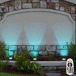 Ensemble de 3 luminaires encastrés au sol d'extérieur, spots en acier inoxydable, lampes de