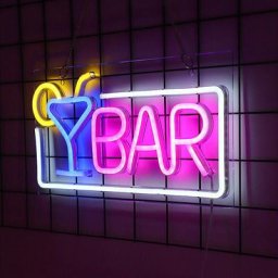 1pc Neon led Bar Néon Lettre Art Mural Enseigne Lumineuse jolie Lampe Néon pour Bar Club Party Deco