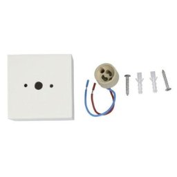 Support de spot led carré à montage en surface GU10 et GU5.3 (MR16) Corps en plâtre blanc - V-tac