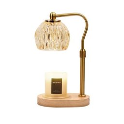 Lampe Chauffe-bougie, Chauffe-cire En Cristal Avec Gradateur, Minuterie 1-5h, Chauffe-lumière