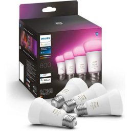 Philips - Hue White & Color Ambiance, ampoule led connectée E27, équivalent 60W, 800 lumen, Pack de