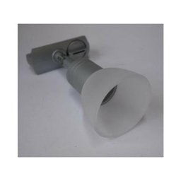 Slv Declic - Luminaire gris sur tige ø 64x125x109mm pour rail monophasé ampoule GU10 230V 50W max