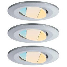 HomeSPA LED LED Lampe encastrée CALLA 3ER SET SEAU IP65 90MM 30 ° 3x5W 3x430LM 230V 3000K Chrome