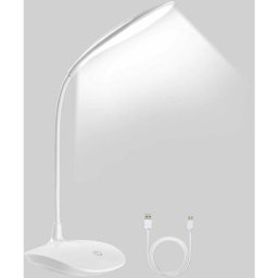 Lampe de Bureau à led, Lampe de Lecture Led Pour Livre avec Câble usb, 20 led, 3 Niveaux de
