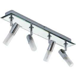 Spot à intensité variable 'Zela' en métal pour salle de bain - chromé, blanc
