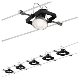 Système de câble Mac ii noir mat avec 5 spots sans lampe, max. 10W GU5,3 942,90